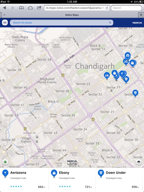 Nokia Maps iOS 6
